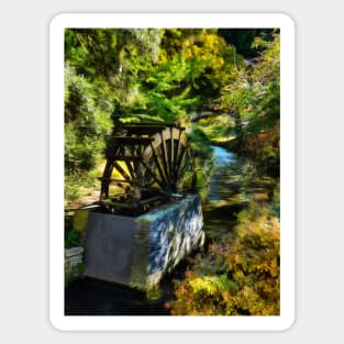 The Replica Waterwheel On Mill Island Sticker